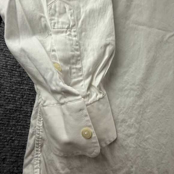 Gitman Bros Pinpoint Button-Down All Cotton 18.5 35 Oxford TTX White Shirt Solid - Picture 6 of 16